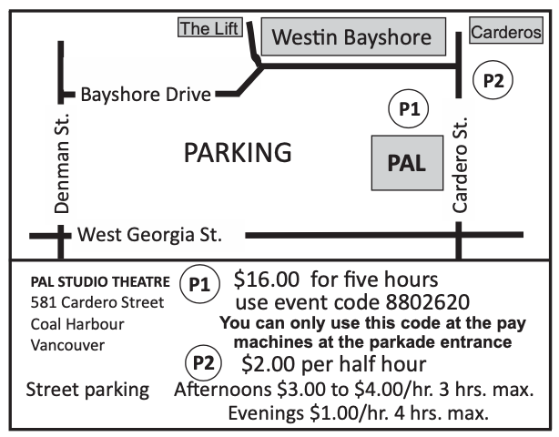 PAKING MAP OCT 2026 Parking Map for PAL Studio Theatre